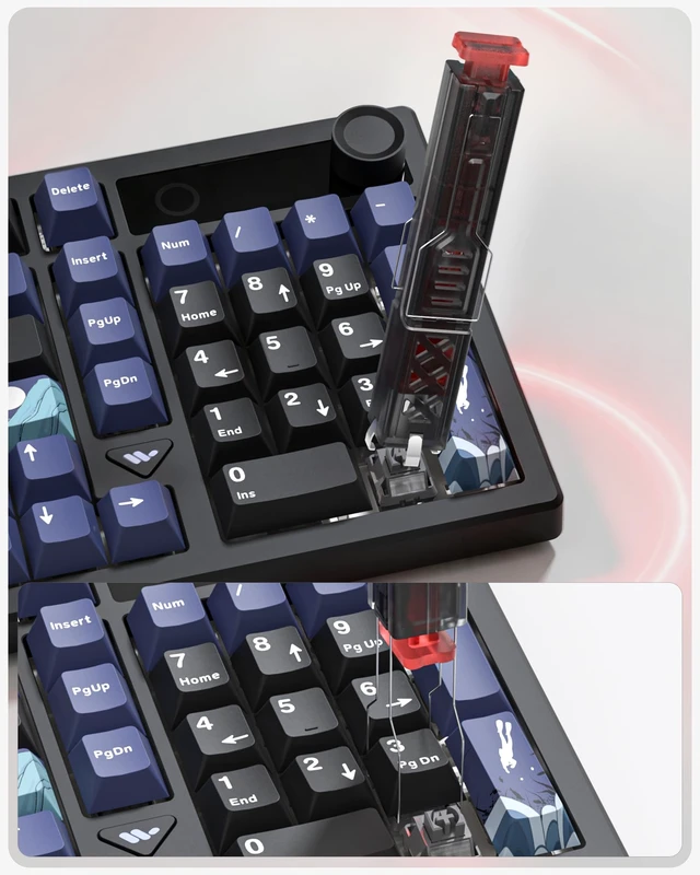 Alt view image 5 of 7 - Keycap Puller & Switch Puller for Keyboard Keycap,Keycap Acessory | Key Puller for Key Cap with 4-Claw Grip, One-Press Eject Design for Fast & Stable Removal Tool,Pink