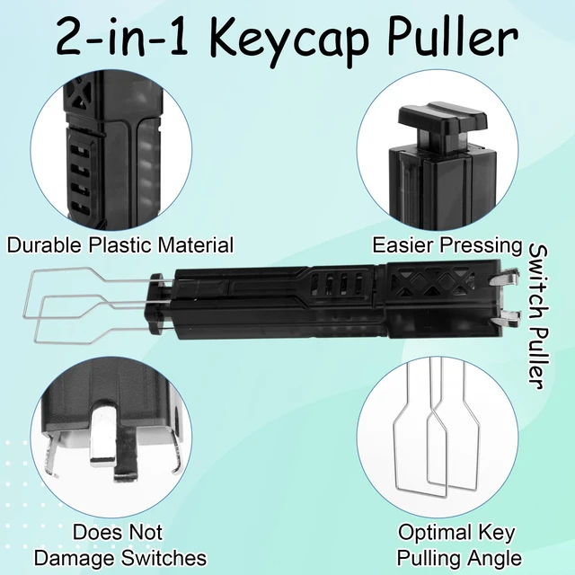 Alt view image 2 of 7 - 2 in 1 Switch Puller for Hot Swappable Mechanical Keyboard, 304 Stainless Steel Keycap & Switch Removal Tool for Easy Switches Replacement on Gaming Keyboards