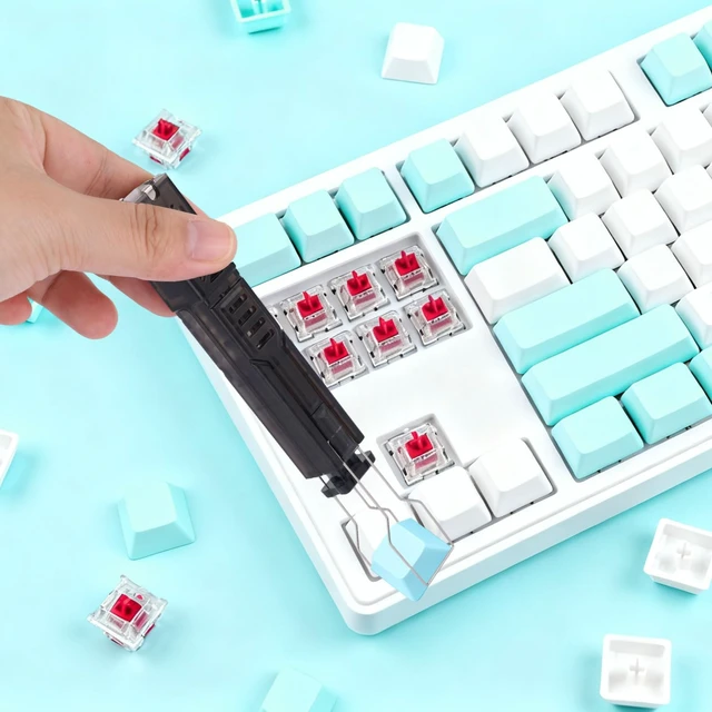 Alt view image 3 of 7 - 2 in 1 Switch Puller for Hot Swappable Mechanical Keyboard, 304 Stainless Steel Keycap & Switch Removal Tool for Easy Switches Replacement on Gaming Keyboards