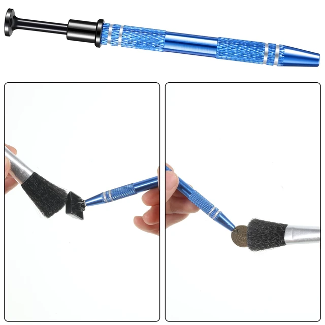 Alt view image 5 of 7 - 7 Pcs Keyboard Remover Tool Kit, Keyboard Lube Switch Puller Kit | Keyboard Cleaning Tools with Switch Puller Keycap Pullers Lubricating Pen Cleaning Brush Tweezers and 4-Jaw Gripper