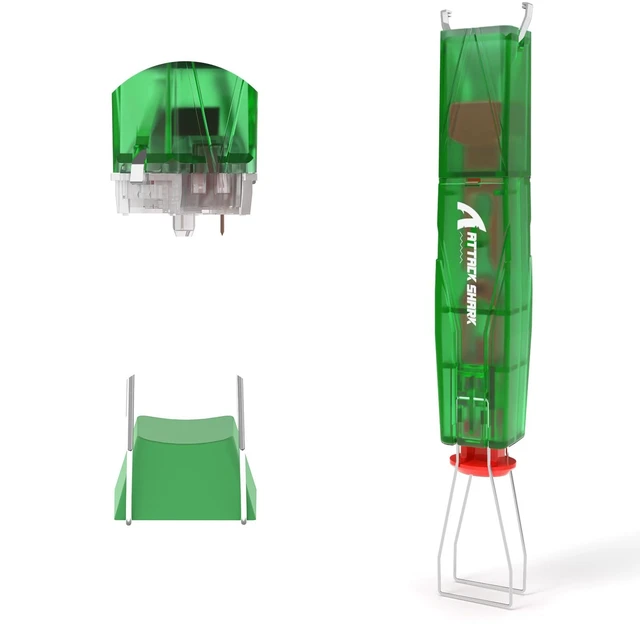 Main image of KS01 2-in-1 Switch Puller Keycap Puller for Mechanical Keyboard,304 Stainless Steel Puller,Switch DIY Tool,Easily Remove Replacement Gaming Keyboard(Green Transparent)