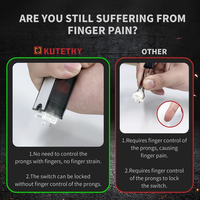Alt view image 2 of 6 - Twins Switch Puller Keycap Puller for Mechanical Keyboard, DIY Tool Easily Remove and Replace Gaming Keyboard Switches and keycaps(Black