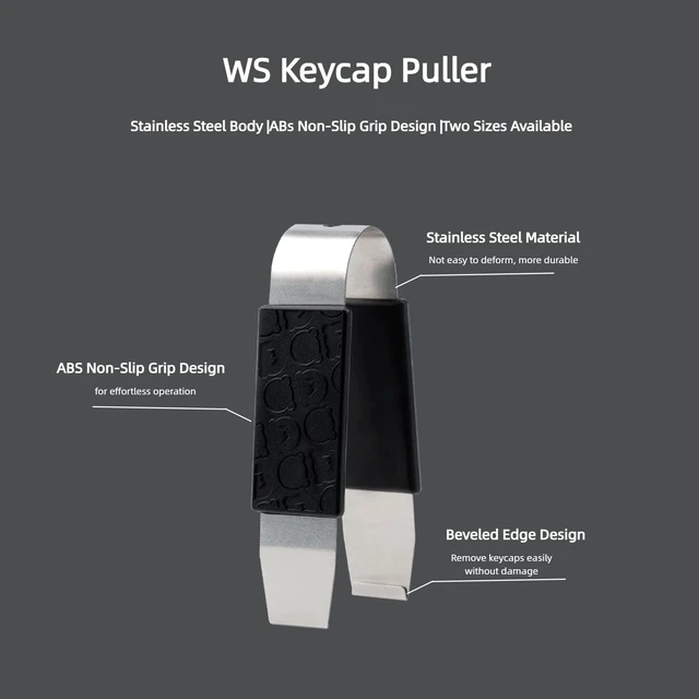 Alt view image 3 of 7 - WS Keycap Puller, Metal Keycap Remover Key Cap Removal Tool for Mechanical Keyboard Removing Fixing Tools 1U Size (S)