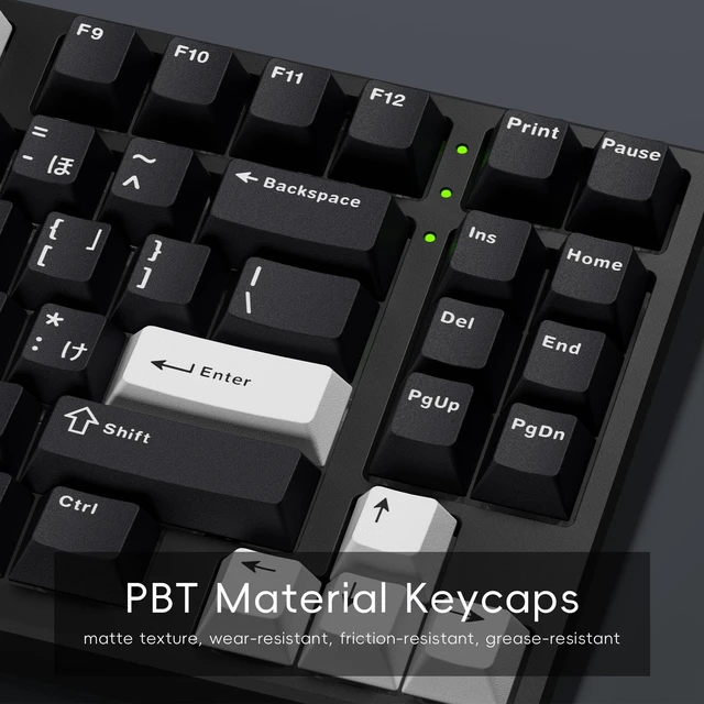 Alt view image 2 of 6 - XVX Black Japanese Keycaps, Double Shot PBT Keycap Set, 146 Keys Cherry Profile WOB Keycaps Fit for Cherry Gateron MX Switches Mechanical Gaming Keyboard