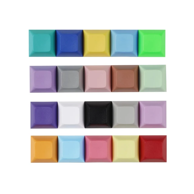 Alt view image 6 of 6 - 24 pcs DSA Profile Blank 1u Keycap 1.3mm PBT for MX Switches Keyboard Replacement Keycaps