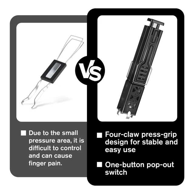 Alt view image 5 of 7 - 2-in-1 Key Switch Puller Keycap Puller with 4-Claw Grip Key Cap Removal Tool for Fast Mechanical Keyboard Switch Replacement Keycap Removal