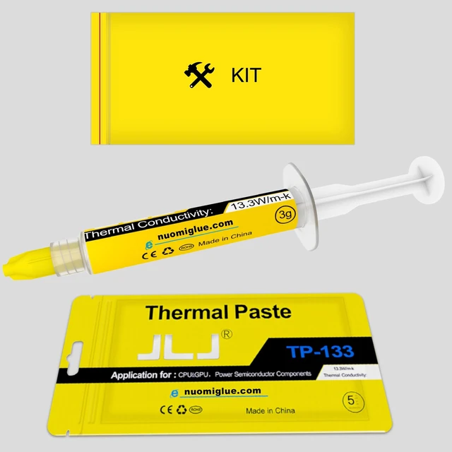 Alt view image 7 of 7 - Thermal Paste 3g Carbon Based Compound for CPU, GPU, IC and Heatsinks | Carbon Thermal Compound; Broad Compatibility; Easy Application; Efficient Heat Transfer; Durable Performance
