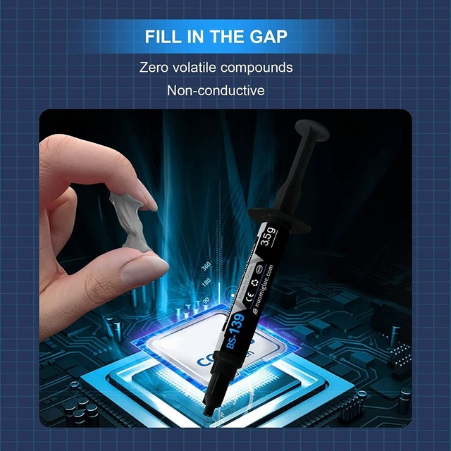 Alt view image 3 of 7 - Thermal Paste CPU 3.5g with Toolkit for CPU GPU IC and Heatsinks
