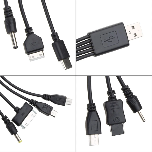 Alt view image 2 of 7 - 10 in 1 USB Multi USB Cables 20CM/7.87in for Mobile Phones, Speakers, Headphones & Older Mobile Phones
