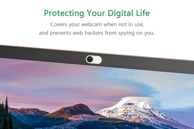 Alt view image 4 of 7 - Laptop Webcam Cover Slide, Metal 0.023 Inch Ultra-Thin White | Web Webcam Cover for MacBook Pro / Air, Laptop, iMac, iPad, iPhone 8/7, PC Accessories, Privacy Protection, 2 Packs