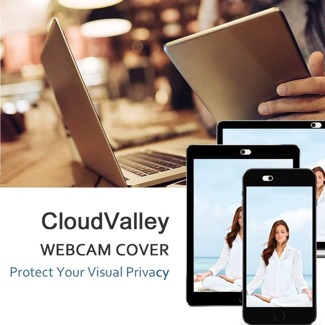 Alt view image 7 of 7 - Laptop Webcam Cover Slide, Metal 0.023 Inch Ultra-Thin White | Web Webcam Cover for MacBook Pro / Air, Laptop, iMac, iPad, iPhone 8/7, PC Accessories, Privacy Protection, 2 Packs