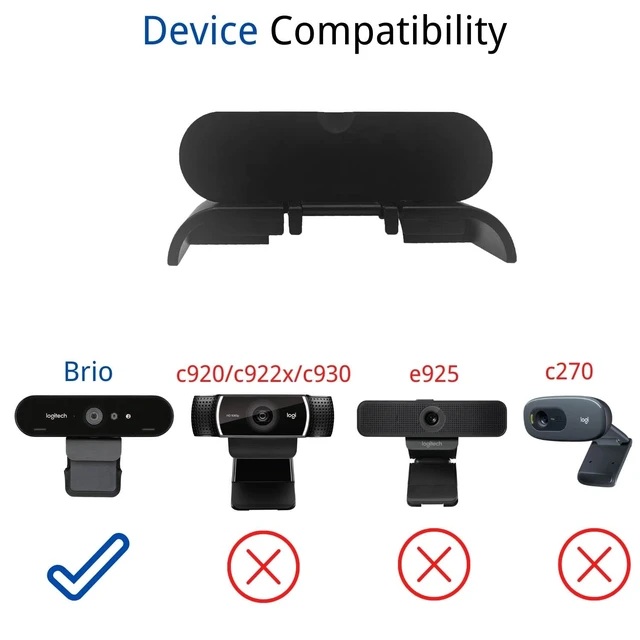 Alt view image 3 of 6 - Webcam Cover Compatible with Logitech Brio 4K Webcam, Camera Lens Privacy Webcam Covers for Logi Brio hd 4K Pro