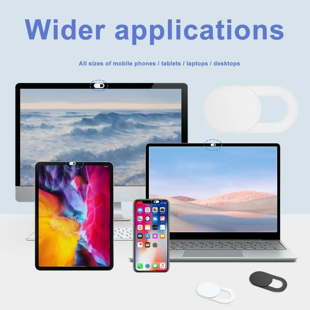 Alt view image 7 of 7 - Webcam Cover for Laptop Camera Cover Slide,Camera Blocker Camera CoverSlide | 20 PCS Ultra Thin Phone Camera Covers for Laptops, Compatible with MacBook iMac iPad MacBook Pro Computer Laptop