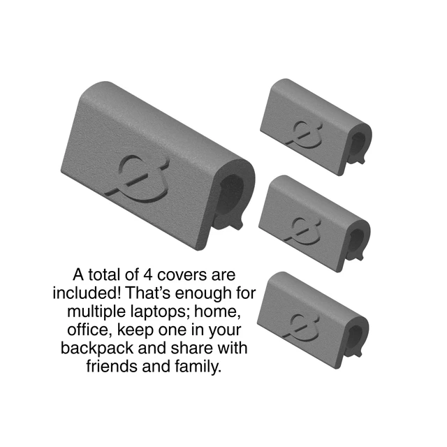 Alt view image 2 of 7 - Webcam Cover Slide for Laptop & Tablet Camera Privacy, No Adhesive No Residue, Flexible Cover for MacBook, iPad, PC & More, 4 Pack, Made in USA