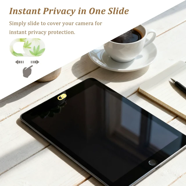 Alt view image 4 of 7 - 10-Pack Laptop Camera Cover Slide Cute Ultra Thin Floral Webcam Cover for iPhone, iPad, MacBook, Laptop, PC & Tablet Privacy Protection Slider