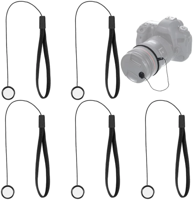 Main image of 5 PCS Lens Cap Leash, Anti-Lost Lens Cap Keeper with Elastic String, Camera Caps Tether for Nikon Sony Sigma and Others SLR DSLR SLR Mirrorless Cameras