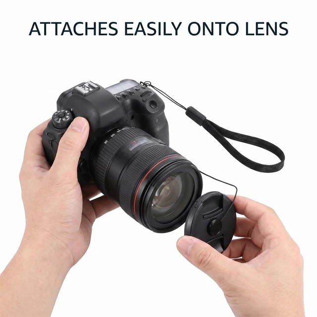 Alt view image 4 of 7 - 5 PCS Lens Cap Leash, Anti-Lost Lens Cap Keeper with Elastic String, Camera Caps Tether for Nikon Sony Sigma and Others SLR DSLR SLR Mirrorless Cameras