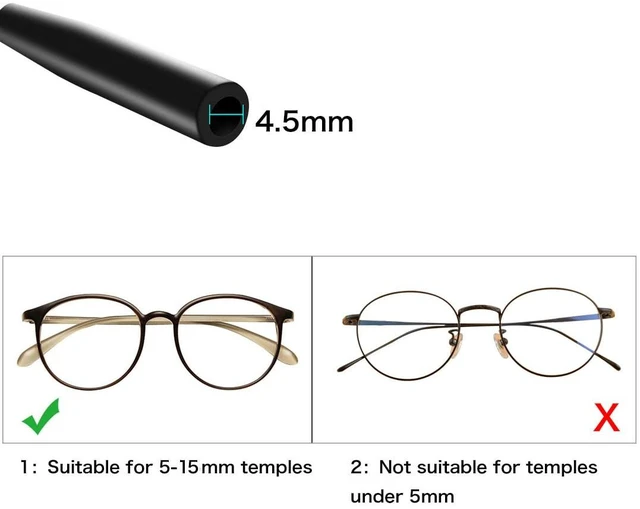Alt view image 5 of 7 - Glasses Strap Sports, 3 pcs, for Kids Women Men, Adjustable, Black | No Tail,Non-slip Eyeglasses Strap, Sunglasses Lanyard String Chain, Reading Eye Glasses Holders Around Neck, Eyewear Retainer