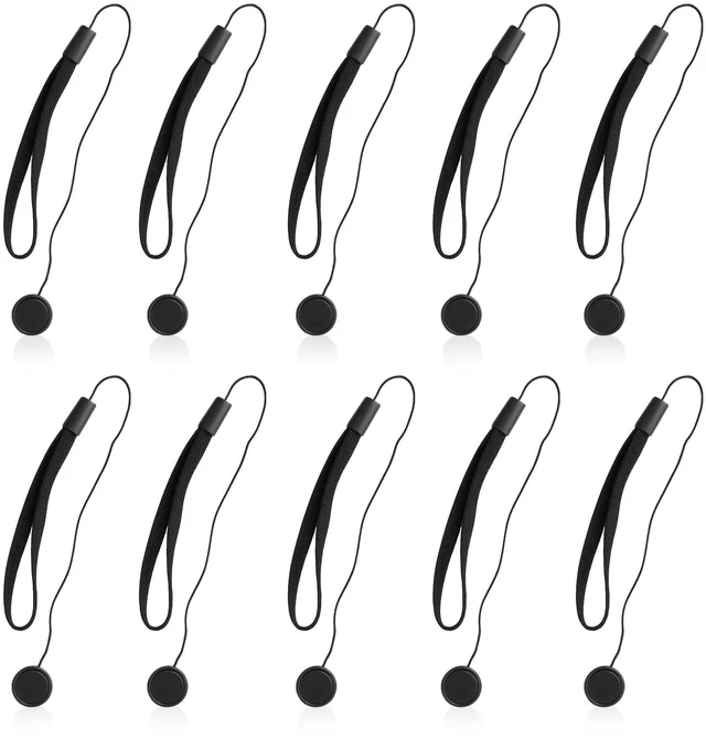 Main image of 10-Pack Camera Lens Cap Keepers Universal Lens Cap Leash Tether Holders for Canon, Nikon, Sony, Sigma & Tamron DSLR/Mirrorless Lenses