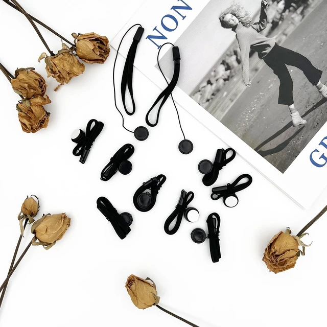 Alt view image 6 of 6 - 10-Pack Camera Lens Cap Keepers Universal Lens Cap Leash Tether Holders for Canon, Nikon, Sony, Sigma & Tamron DSLR/Mirrorless Lenses
