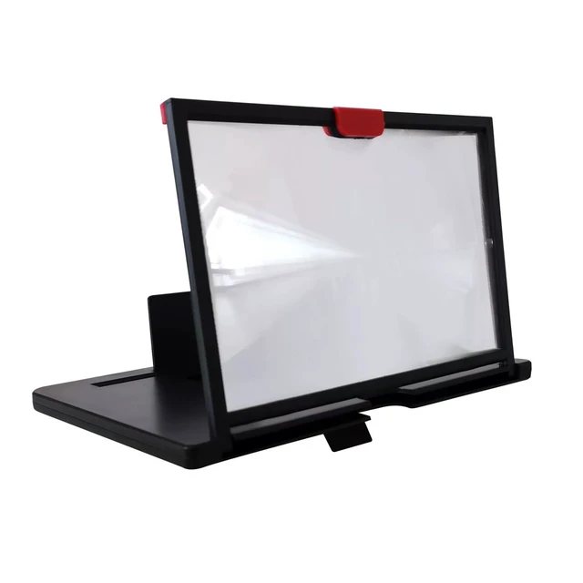 Alt view image 2 of 6 - 12 inch Foldable Phone Screen Magnifier, Portable Foldable Phone Stand 3D Thin Mobile Phone Amplifier, 3D HD Mobile Phone Magnifier Projector Screen Compatible with All SmartPhones