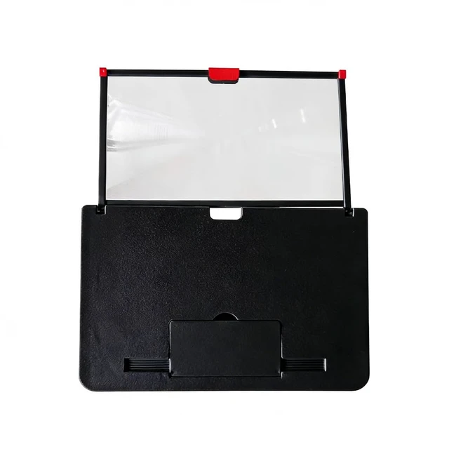 Alt view image 3 of 4 - Screen Magnifier Amplifier Projector Screen for Movies, Videos,and Gaming | 12" 3D HD Foldable Screen Magnifier,Anti-Blue Light Big Screen Enlarger for All Smartphones,black
