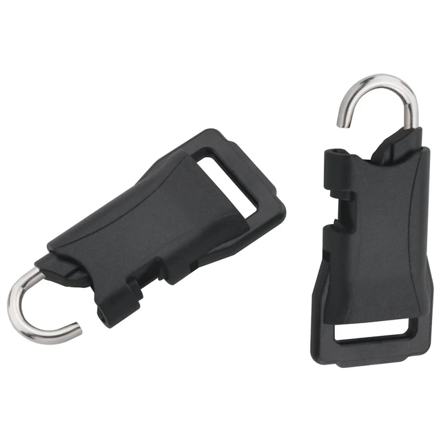 Alt view image 2 of 5 - 4PCS Plastic Camera Strap Quick Release Buckles with Connecting Tail Buckles 1.73x0.51x0.17 inches for Storage Bags and Phone Wrist Straps Black