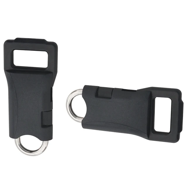 Alt view image 3 of 5 - 4PCS Plastic Camera Strap Quick Release Buckles with Connecting Tail Buckles 1.73x0.51x0.17 inches for Storage Bags and Phone Wrist Straps Black