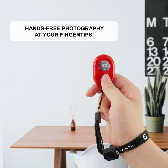 Alt view image 2 of 7 - Camera Shutter Remote Control with Bluetooth Wireless Technology - Create Amazing Photos and Videos Hands-Free - Works with Most Smartphones and Tablets (iOS and Android)
