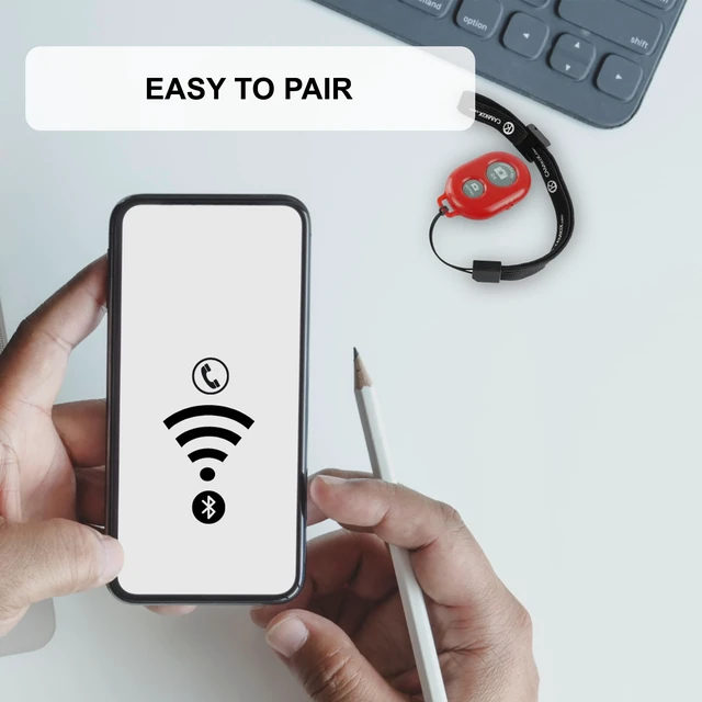 Alt view image 7 of 7 - Camera Shutter Remote Control with Bluetooth Wireless Technology - Create Amazing Photos and Videos Hands-Free - Works with Most Smartphones and Tablets (iOS and Android)