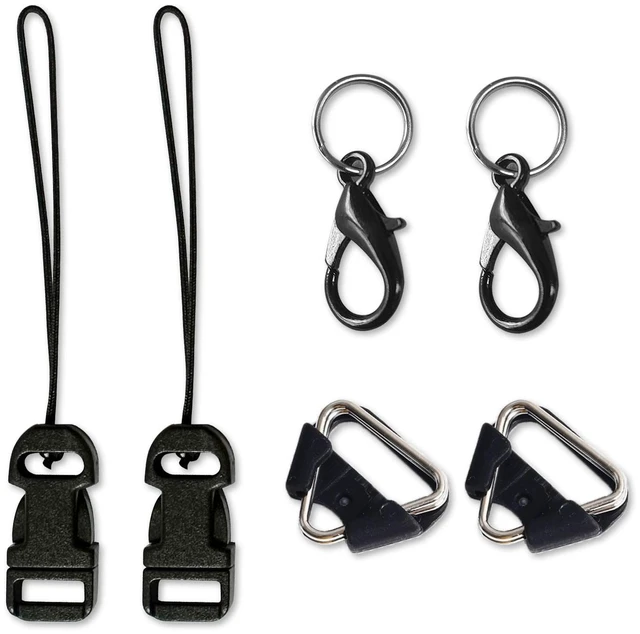 Main image of 6Pcs Camera Strap Quick Release Clips with Metal Hooks Neck Strap Fast Links Clamps Anchor Connectors Adjustable Quick Release Buckles for DSLR Style Adapter with Steel Lug Rings