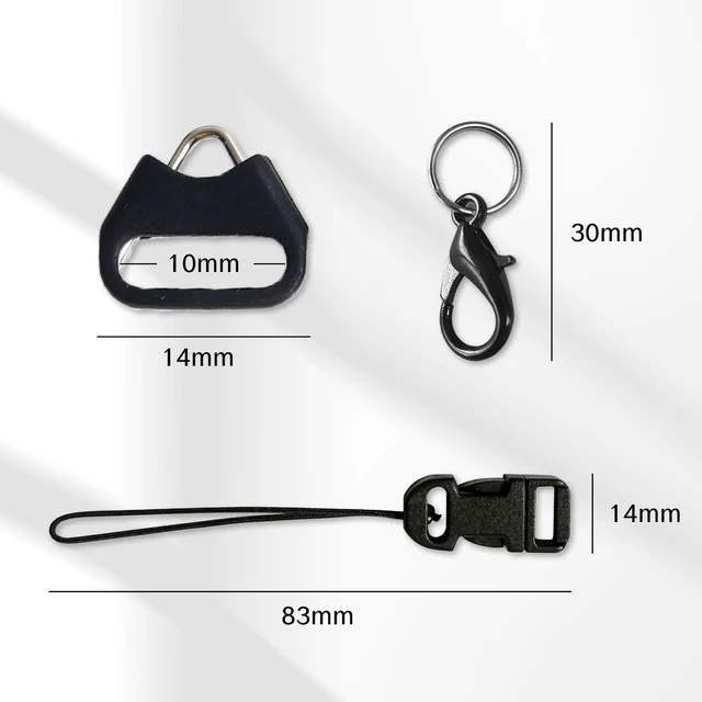 Alt view image 2 of 7 - 6Pcs Camera Strap Quick Release Clips with Metal Hooks Neck Strap Fast Links Clamps Anchor Connectors Adjustable Quick Release Buckles for DSLR Style Adapter with Steel Lug Rings