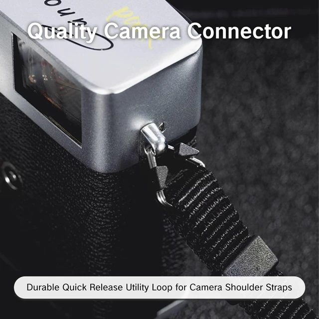 Alt view image 4 of 7 - 6Pcs Camera Strap Quick Release Clips with Metal Hooks Neck Strap Fast Links Clamps Anchor Connectors Adjustable Quick Release Buckles for DSLR Style Adapter with Steel Lug Rings