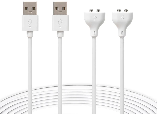 Main image of 5mm Magnetic USB Charging Cable, Replacement Cord 0.2in Dual Connector | 2Pack 5mm 2-pin magnetic USB charging cable designed for compatible rechargeable toys and small electronic devices,2.6FT