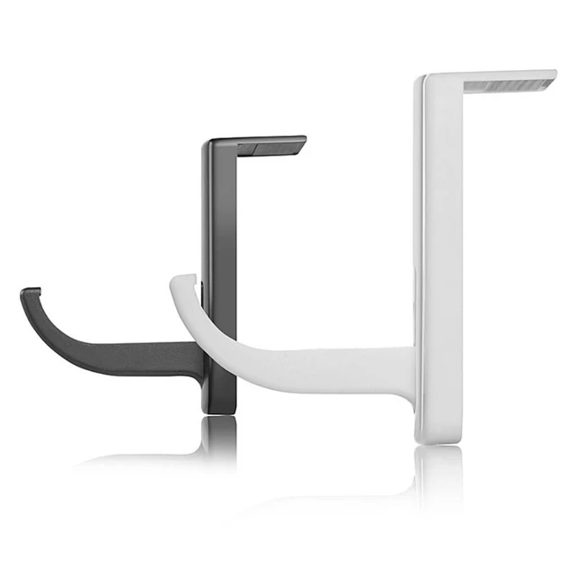 Alt view image 2 of 7 - 4pcs Black and White Headphone Headset Hanger Monitor Stand Holder Headset Stick-on Hook