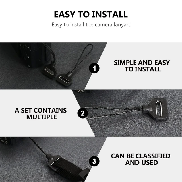 Alt view image 6 of 7 - 2 pcs Camera Strap Clips Hooks Belt Strap Buckle Replacement for Shoulder Conversion Lightweight Connector for Camera Flashlight Phone Game Controller Recorder
