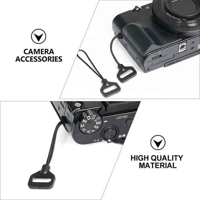 Alt view image 7 of 7 - 2 pcs Camera Strap Clips Hooks Belt Strap Buckle Replacement for Shoulder Conversion Lightweight Connector for Camera Flashlight Phone Game Controller Recorder