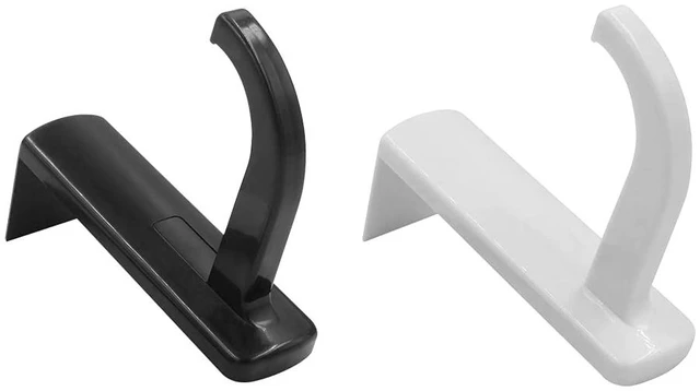 Main image of 2 Pack Headphone Stand Hook Headset Holder Hanger Stick-on Support for Computer Over Ear Earphone PC Monitor Screen Edge Desk Top Wall Gaming Storage Rack Organizer