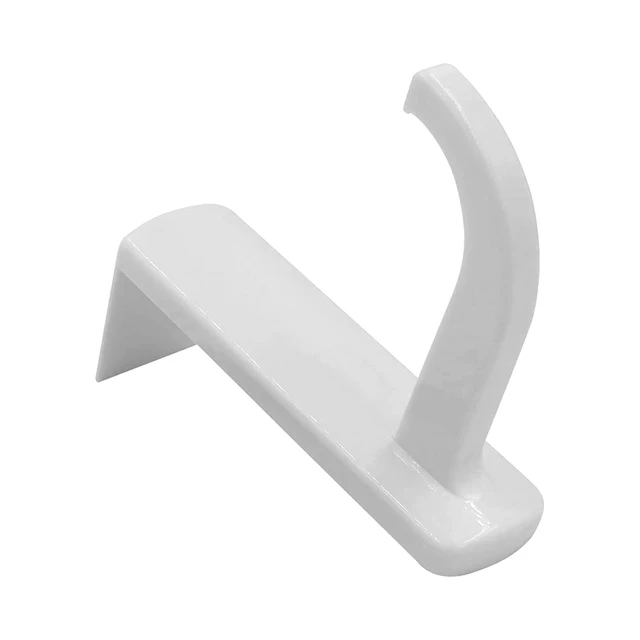 Alt view image 5 of 7 - 2 Pack Headphone Stand Hook Headset Holder Hanger Stick-on Support for Computer Over Ear Earphone PC Monitor Screen Edge Desk Top Wall Gaming Storage Rack Organizer