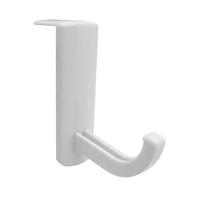 Alt view image 6 of 7 - 2 Pack Headphone Stand Hook Headset Holder Hanger Stick-on Support for Computer Over Ear Earphone PC Monitor Screen Edge Desk Top Wall Gaming Storage Rack Organizer