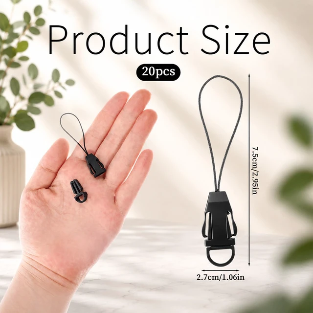 Alt view image 2 of 7 - 20PCS Detachable Lanyards for Id Badges, Quick Release Camera Strap Camera Quick Release Lanyard Clip QD Loops Connector Adapter Quicks Releases Lanyard for Keys, USB Flash Drive, Cruise Ship Cards