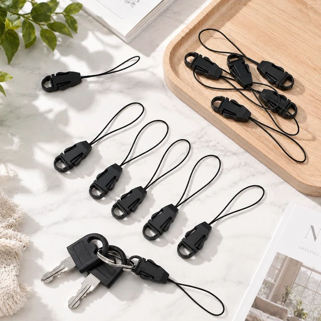 Alt view image 6 of 7 - 20PCS Detachable Lanyards for Id Badges, Quick Release Camera Strap Camera Quick Release Lanyard Clip QD Loops Connector Adapter Quicks Releases Lanyard for Keys, USB Flash Drive, Cruise Ship Cards