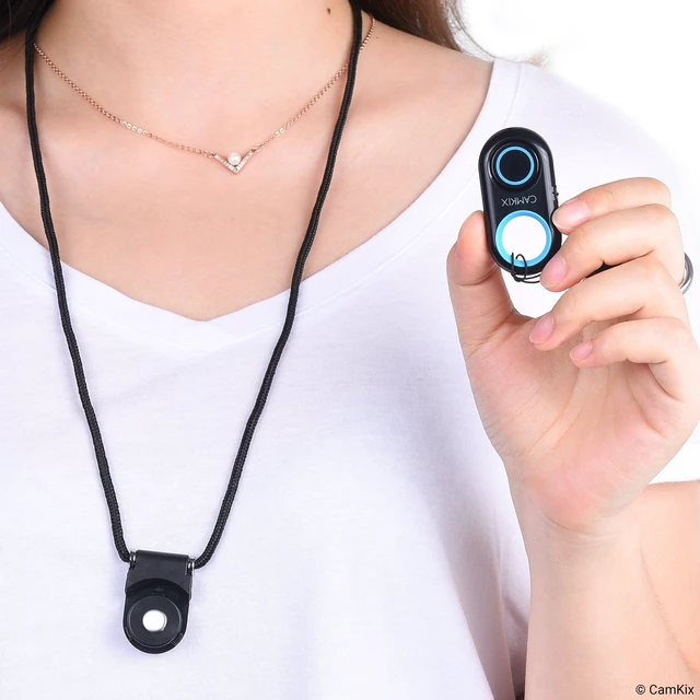 Alt view image 4 of 7 - Camera Shutter Remote Control with Bluetooth Wireless Technology - Works Flawlessly with iPhone/iPad and Android (Blue)