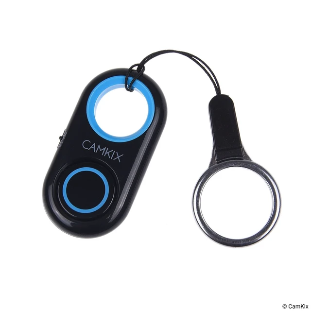 Alt view image 5 of 7 - Camera Shutter Remote Control with Bluetooth Wireless Technology - Works Flawlessly with iPhone/iPad and Android (Blue)