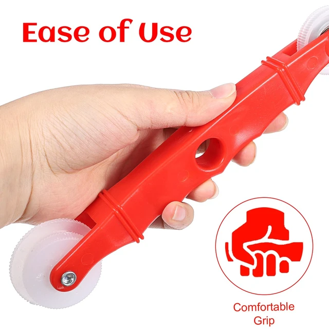 Alt view image 6 of 7 - 2PCS Screen Roller Tool Screen Repair Tool Rubber Edge Trim Install Tools | Seal Strip Set Window Roller Spline Installer Stick Closing Roller for Automotive Screens Repair Replacement
