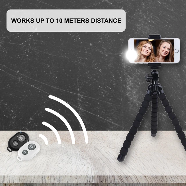 Alt view image 6 of 7 - 2X Camera Shutter Remote Control with Bluetooth Wireless Technology - Create Amazing Photos and Videos Hands-Free - Works with Most Smartphones and Tablets (iOS and Android)