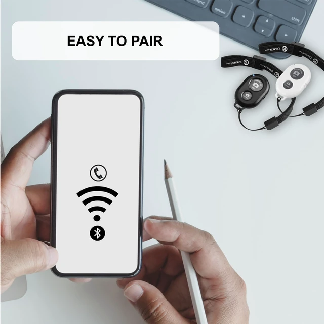 Alt view image 7 of 7 - 2X Camera Shutter Remote Control with Bluetooth Wireless Technology - Create Amazing Photos and Videos Hands-Free - Works with Most Smartphones and Tablets (iOS and Android)