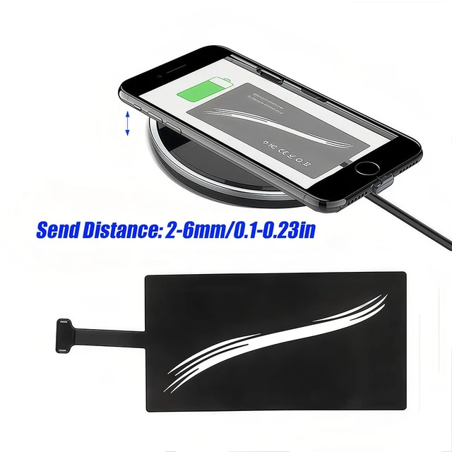Alt view image 4 of 6 - Wireless Charging Adapter, Wireless Charging Receiver Wireless Charging Adapter Type C 1000mA Wireless Charger Receiver Module Chip Receiver Widely Suitable for Type C Mobile Phone