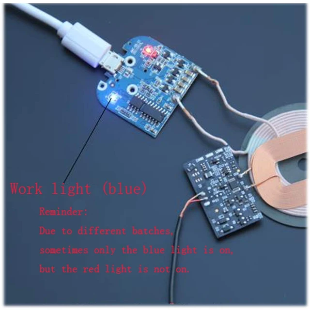 Alt view image 3 of 7 - 2Pcs Qi Wireless Charger PCBA Circuit Board with Coil Pad Charging for DIY K9G9