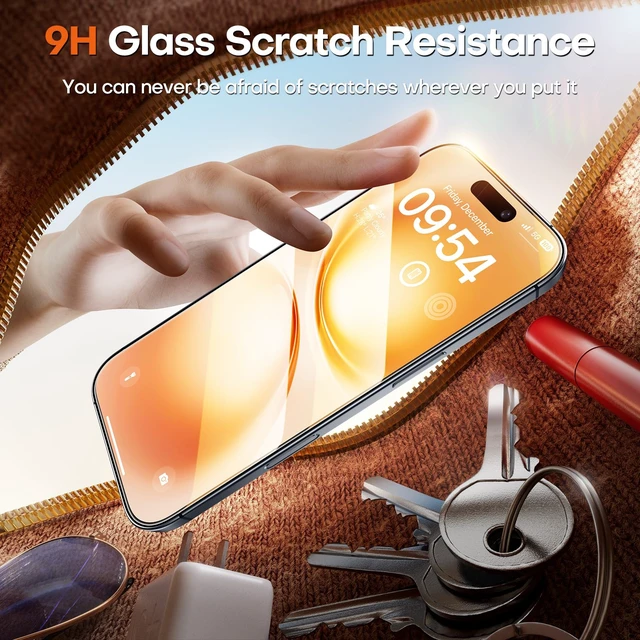 Alt view image 5 of 7 - iPhone 18 Pro Max Screen Protector, Easy Installation | Bubble-Free, 9H+ Tempered Glass, 8FT Military Grade Shatterproof, Anti-Scratch, Case Friendly HD Clear 6.9" 2 Pack